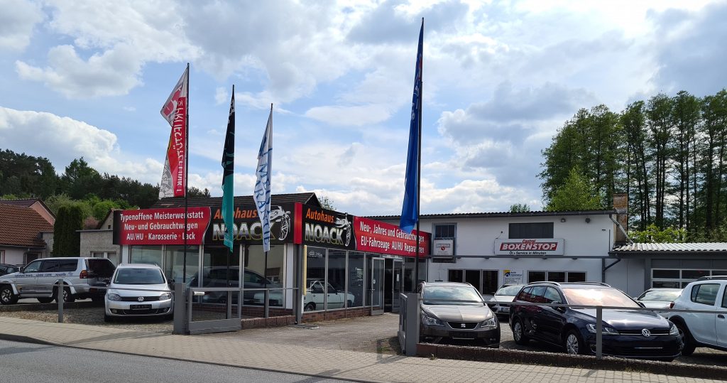 Verkaufsraum des Autohaus Noack in Neuzelle